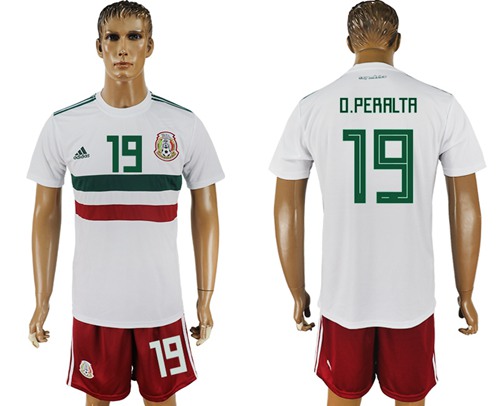 Mexico #19 O.Peralta Away Soccer Country Jersey - Click Image to Close